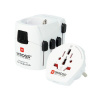Skross PA40 cestovní adaptér PRO World, 6.3A max., uzemněný, vč. adaptéru pro ostatní vidlice, univerzální pro celý svět SKROSS PA40 cestovní adaptér PRO World, 6.3A max., uzemněný, vč. adaptéru pro o