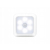 Verk 27413 LED Osvetlenie s pohybovým senzorom 6 LED, teplá biela, biele