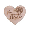 Drevené srdiečko Pre šťastie