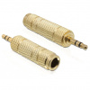 DeLOCK 65360 adaptér 3.5 mm 6.35 mm Zlato (DL65360)