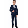 Teplaková súprava - Detský oblek Lorento 158 Navy Blue, Grey (Dark Navy 158 Slim Pl Boys 'Suit)