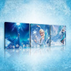 Obraz na plátne viacdielny - OB2576 - Ľadové kráľovstvo Elsa 75cm x 25cm - S13