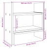 vidaXL Organizér na stôl, tmavý dub 38,5x17x39 cm, kompozitné drevo - Tmavý dub - 204338-137993