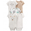 CARTER'S Body krátky rukáv Animals neutrál LBB 5ks PRE 1L773710_PRE