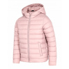 Detská bunda - Spodná bunda 4F veľkosť 122 (Coat + Cap Cream/ Pink 74r)