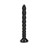 Shots Ouch! Stacked Anal Snake 12″ / 30 cm čierne análne dildo s prísavkou 33 x 3,5 cm