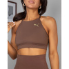 Športová podprsenka Puma 36 Béžová a hnedá (G0E125*Puma Sports Bra Brown 36 S V00)