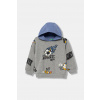 United Colors of Benetton mikina s kapucňou detská bavlnená 3M42G10MH.P.Stagionale sivá 90