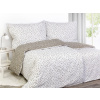Dreamy Linens Obliečky bavlnené taupe Kytičky