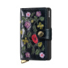 Kožené pouzdro na karty SECRID PREMIUM Miniwallet Stitch Floral Black černá