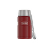 Thermos Style Termoska na jedlo so skladacou lyžicou a šálkou - rustic red, 0,71 l