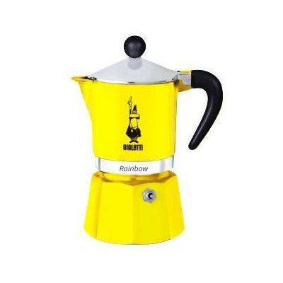 Bialetti kávovar Moka RAINBOW 3 porcie žltý (limitovaná akcia ešte káva Bialetti zdarma!)