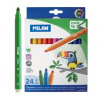 Fixy MILAN guľaté 0,5 mm MAXI - sada 24 ks