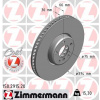 ZIMMERMANN Brzdový kotúč 150.2915.20
