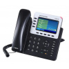 Telefón Grandstream GXP-2140 VoIP, barevný LCD, 4x SIP účty, 4x linky, 2x RJ45, POE, 5x prog. tl. GXP2140