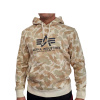 Alpha Industries Basic Hoody Camo pánska mikina Sand Camo Veľkosť: XXL, Farba: pieskový maskáč