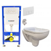 GEBERIT DuofixBasic s bielym tlačidlom DELTA50 + WC bez oplachového kruhu Edge + SEDADLO 458.103.00.1 50BI EG1
