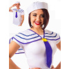 Námorník súprava 2 diel - INSTANT SAILOR - biely golier a čiapka