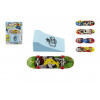 Teddies Skateboard prstový s rampou plast 10 cm