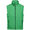 James&Nicholson Pánska softshellová vesta JN1022 Green 3XL