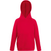 Fruit of the Loom Mikina Kids Lightweight Hooded Sweat s kapucí, dětská COT-162009004t2 Červená 14-15