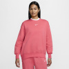 Nike Sportswear Phoenix Fleece Women's Oversized Crewneck Sweatshirt ASTER PINK/SAIL 8 (XS)