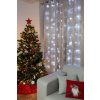 Reťaz MagicHome Vianoce Curtain, 160 LED studená biela, 230V, 50 Hz, 8 funkcií, časovač, osvetlenie, L-1,5 + 2 m