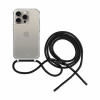 FIXED Pure Neck transparentný kryt so šnúrkou pre iPhone 15 Pro Max - čierny FIXPUN-1203-BK - možnosť vrátiť tovar ZADARMO do 30tich dní