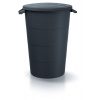 PROSPERPLAST Plastová nádoba s úchytmi SMOOTH antracit 80l