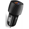 CONNECT IT InCarz PD+QUICK CHARGE 3.0 nabíjačka do auta, 1x USB-A + 1x USB-C, 3 A, uhlíková CCC-3030-CA Connect IT