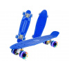 Pennyboard s LED kolečky, 56 cm DARK BLUE