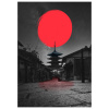 Ilustrácia Lonely Temple, Fadil Roze, 26.7 × 40 cm