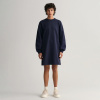 Dámske Šaty GANT LOGO VOLUME LS C-NECK DRESS 4200476.433 – Tmavo modrá