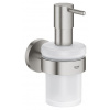 Grohe QuickFix Start - Dávkovač mydla s držiakom, sklo/supersteel 41195DC0