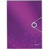 Leitz s gumičkou Wow purpurový ES462962