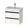 Duravit Ketho.2 Umývadlová skrinka, 55x68x46 cm, 2 zásuvky, lesklá biela K25276022220000