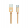 Swissten Datový Kabel Textile Usb / Micro Usb 1,2 M Zlatý (71522204)