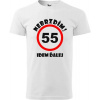 Pánske tričko Nebrzdím 55 (Tričko k 55 narodeninám)