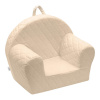 NEW BABY Detské kresielko z Velvet Obláčiky slonová kosť 42x53 krémová