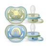 Philips AVENT Cumlík Ultra air Obrázok 0-6m chlapec (dúha), 2ks