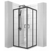 Sprchový kút Calani VITO posuvný 90x90 cm ČIERNY VYPR