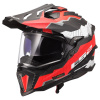 LS2 Helmets LS2 MX701 EXPLORER C TRICK WHITE RED-06 - XL