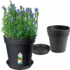 elho Kvetináč Green Basics Growpot Set, living black (5x kvetináč 17 cm + 5x podmiska) - 1 sada