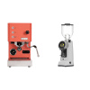 Profitec GO, red + Eureka Helios 75, grey