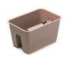 Kinekus Truhlík na zábradlie RATOLLA mocca, 39,6x27,2cm, 13l