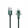 Kábel TelForceOne USB - Apple Lightning 1 m zelený