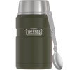 Thermos Style Termoska na jedlo so skladacou lyžicou a šálkou, vojenská zelená, 0,71 l