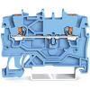WAGO 2200-1204 priechodná svorka 3.50 mm pružinové pripojenie modrá 100 ks; 2200-1204