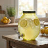 Sklenený súdok s kohútikom MONDEX MODERN KITCHEN 4 l žltý
