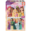 EDUCA Disney princezny 2x100 dielov